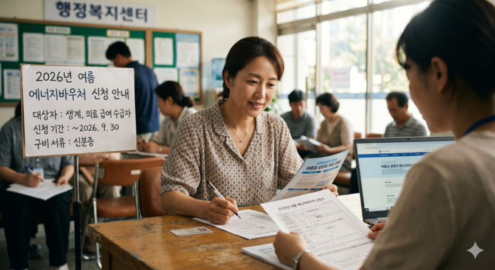2026 에너지바우처 여름 신청방법 정보 확인, 30대 여성 일상