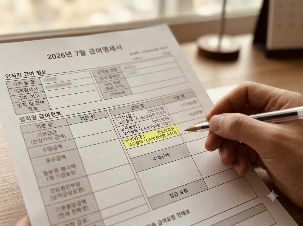 2026국민연금인상급여명세서